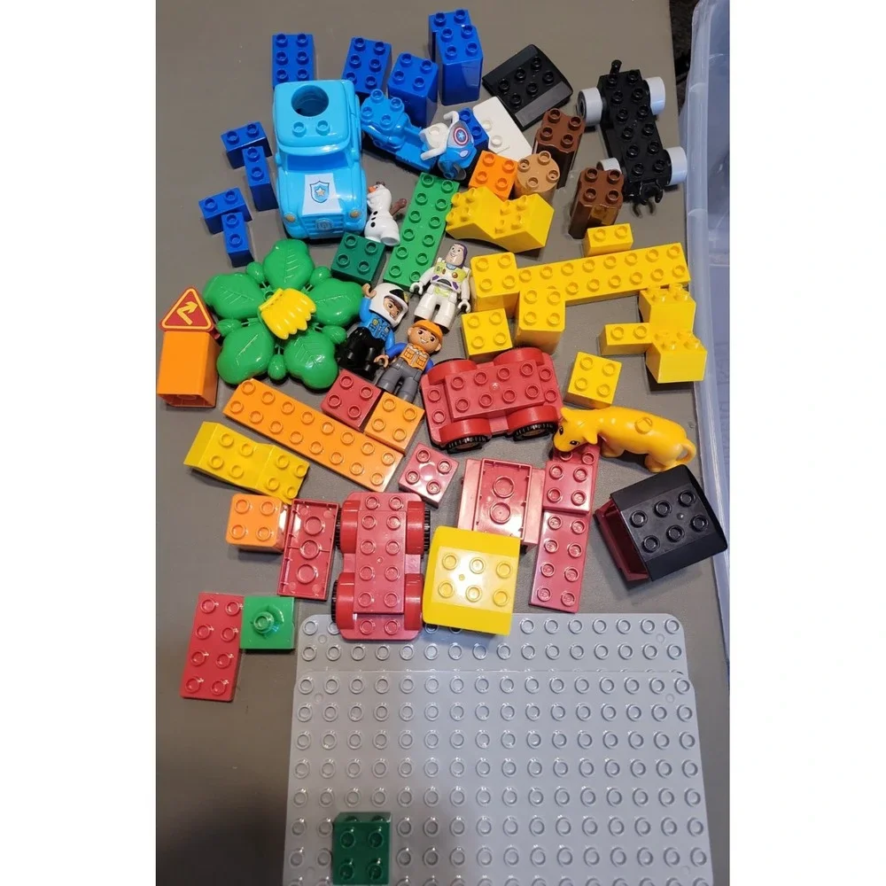 Mixed Lot Lego Duplo or similar figures Blocks & More  toy box clean out
